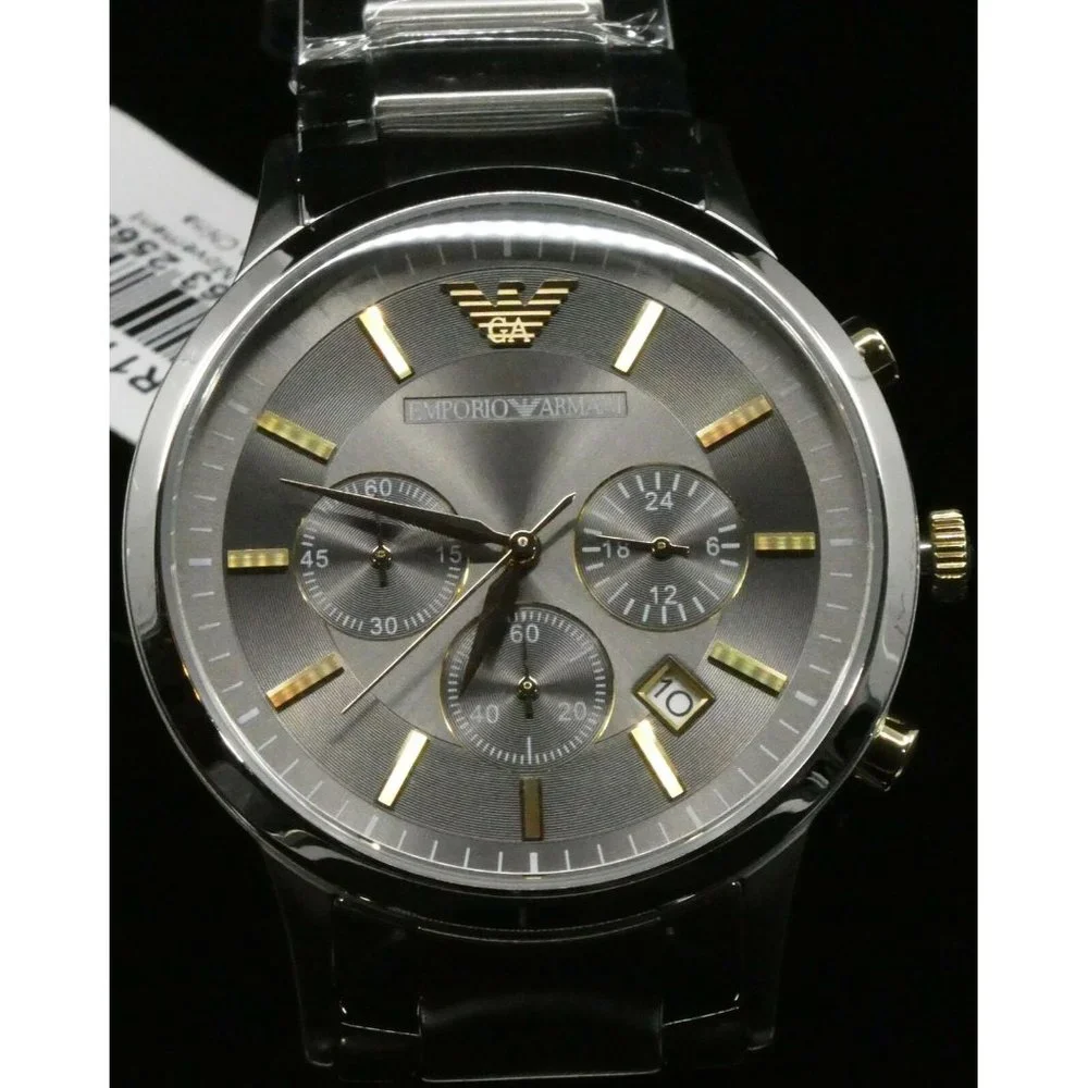 COPY - New Emporio Armani Men's Chronograph Silver - Picture 2 of 5